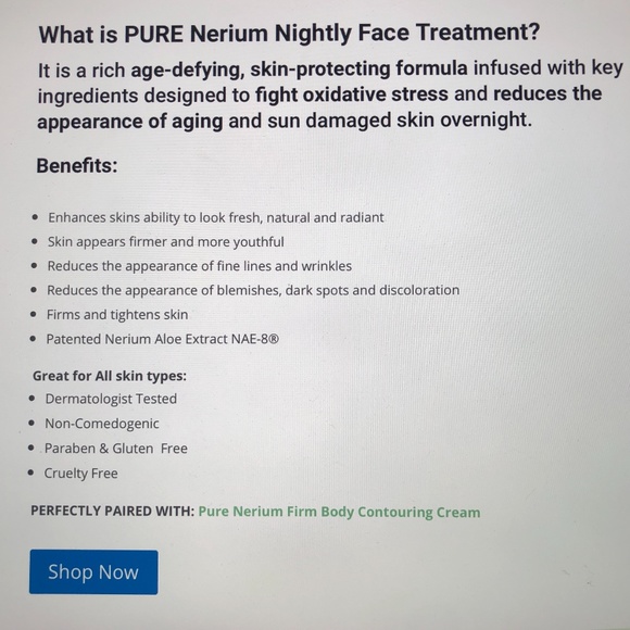 Pure Nerium Anti-Aging Age Defying Night Cream 1oz - Picture 10 of 11